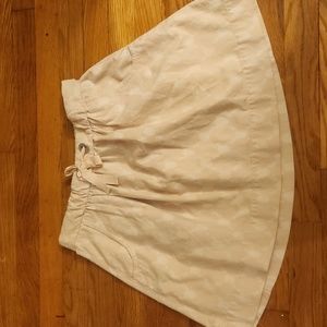 Jcrew pink and white women's adjustable skirt size 0